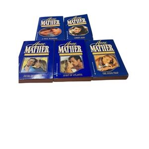 Lot Of 5 Anne Mather Collector's Editions Paperback Book Harlequin Romance VGC